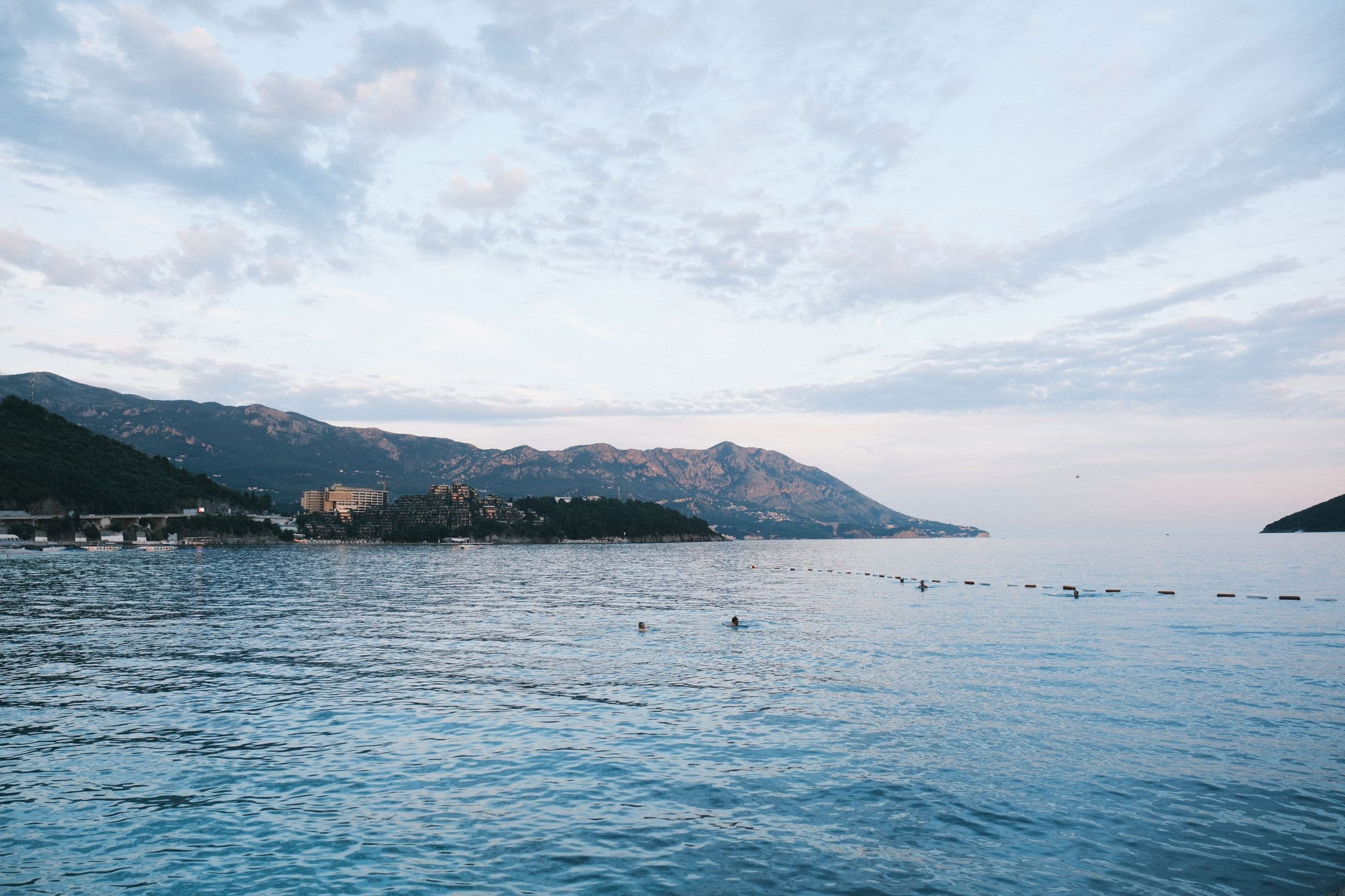 Crystal clear Adriatic waters along the Luštica coast