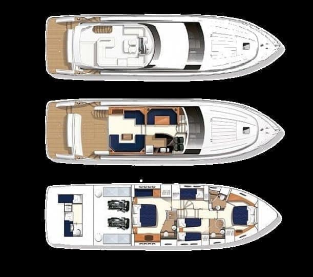 Princess 62 Fly - photograph 8