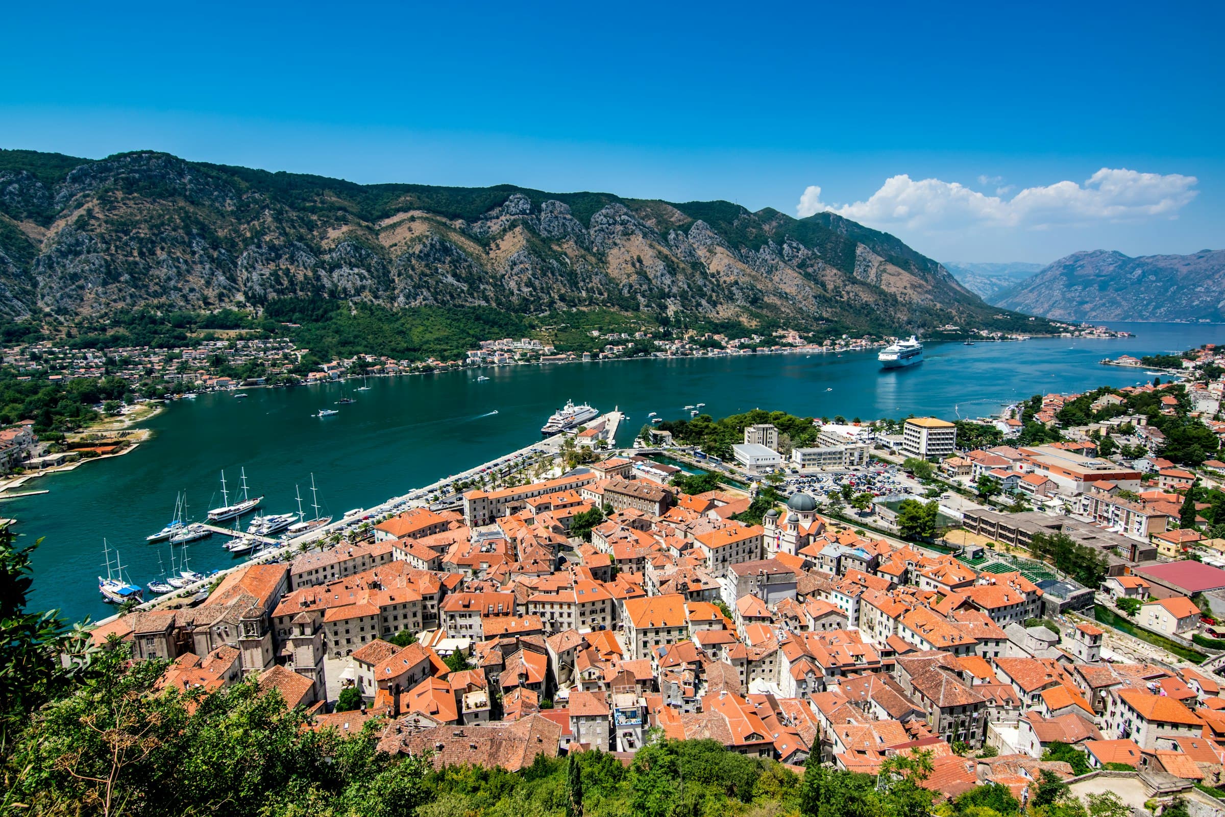 Sveti Stefan peninsula from above
